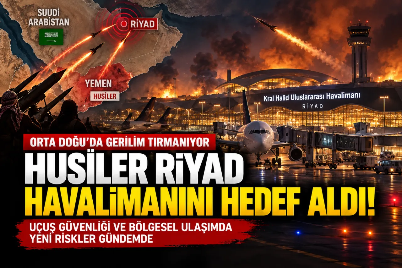 ORTA DOĞU'DA GERİLİM TIRMANIYOR: HUSİLER RİYAD HAVALİMANINI HEDEF ALDI!